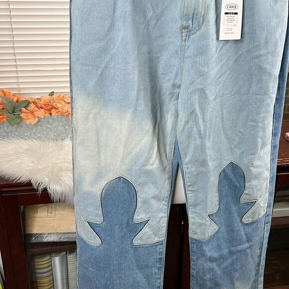 Cider Flame them in Passion Denim Jeans Sz Large - Picture 6 of 10